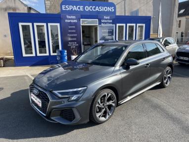 Voir le détail de l'offre de cette AUDI A3 Sportback 35 TFSI 150ch Mild Hybrid S line S tronic 7 de 2022 en vente à partir de 418.04 €  / mois